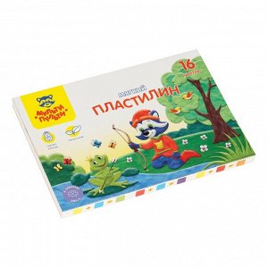 Пластилин Мульти-Пульти "Енот в сказке", 16 цветов, 192г, со стеком4680211397128