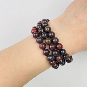 Бусины для украшений из Яшмы (Кровавик) (46 бусин)