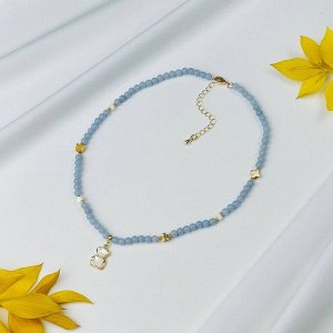 Бусы детские из Ангелита и Перламутра