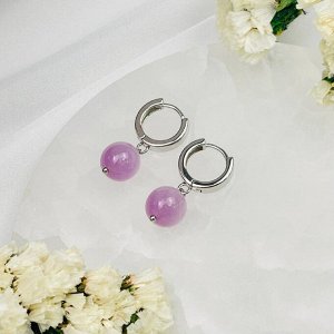 Серьги из Кунцита