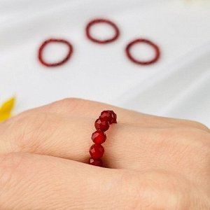 Кольцо на резинке из Сердолика