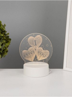 Светильник "Любовь" LED 3 цвета от USB
