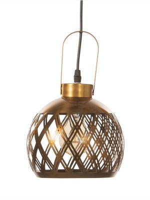 Светильник потолочный BayerLux Paula, 3x40 Вт, Е27, медь, 41x41x25 см