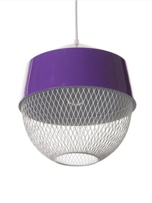 Светильник потолочный BayerLux Lea, 1x40 Вт, Е27, темно-фиолетовый, 26x26x32 см