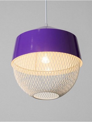 Светильник потолочный BayerLux Lea, 1x40 Вт, Е27, темно-фиолетовый, 26x26x32 см