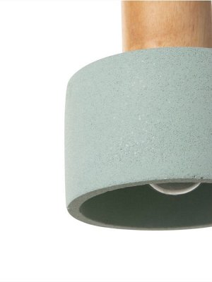Светильник потолочный BayerLux «Жан», 1x40 Вт, Е27, зеленый, 11.5x11.5x16+120 см