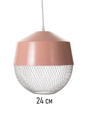 Светильник потолочный BayerLux Lea, 1x40 Вт, Е27, розовый, 26x26x32 см