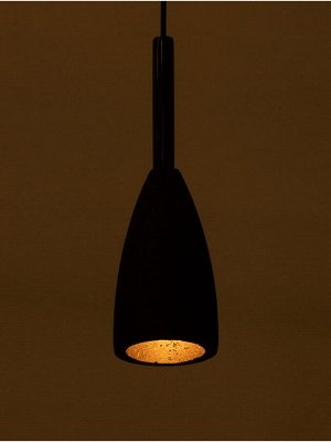 Светильник потолочный BayerLux «Жозе», 1x40 Вт, Е27, черный, 10x10x35.5+120 см