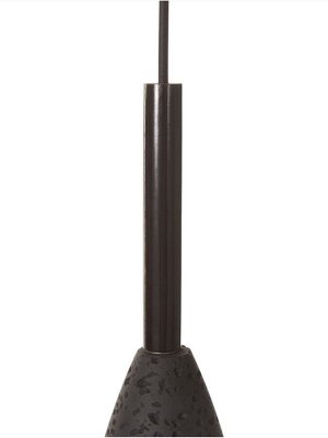 Светильник потолочный BayerLux «Жозе», 1x40 Вт, Е27, черный, 10x10x35.5+120 см
