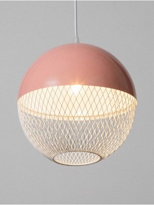 Светильник потолочный BayerLux Lina, 1x40 Вт, Е27, светло-розовый, 26x26x32 см