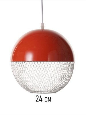 Светильник потолочный BayerLux Lina, 1x40 Вт, Е27, алый, 26x26x32 см