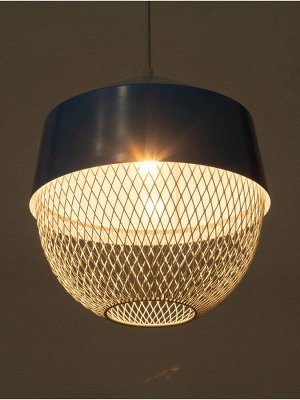Светильник потолочный BayerLux Lea, 1x40 Вт, Е27, синий, 26x26x32 см