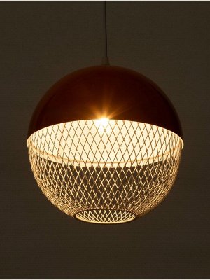 Светильник потолочный BayerLux Lina, 1x40 Вт, Е27, неон-оранжевый, 26x26x32 см