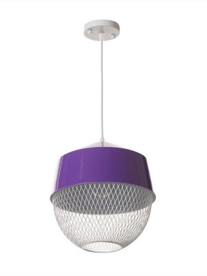 Светильник потолочный BayerLux Lea, 1x40 Вт, Е27, темно-фиолетовый, 26x26x32 см