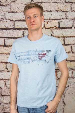 Футболка 8404 голубой MARCOSTAR