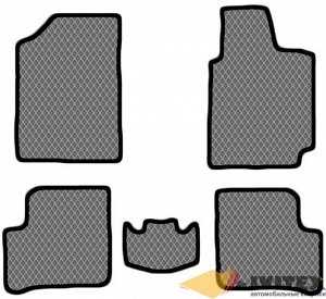 Ковры салонные Toyota Vitz 2WD 5-дверей АКПП (1999 - 2005) правый руль