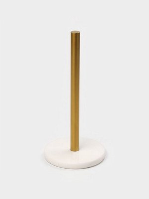 Держатель для бумажных полотенец Magistro Marble, 15x32 см, мрамор, белый