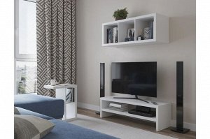 ФОРА 3 Стеллаж, белый. 112х42х38см
