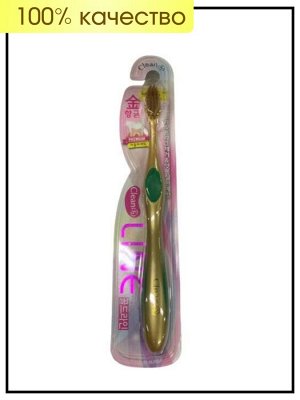 Guanbo Premium Gold Line Tooth Brush Зубная щетка с двойной тонкой щетиной и антибактериальным действием, 1шт