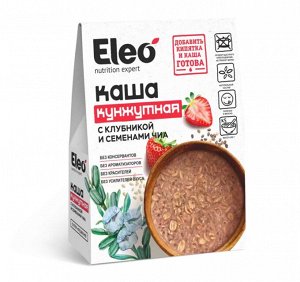 Каша кунжутная с клубникой и семенами чиа 200г