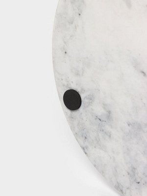 Этажёрка для фруктов и десертов Magistro Marble, 2 яруса, d=25/20x26.5 см, мрамор, белая