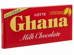 Шоколад ГАНА молочный, Lotte, 50гр.
