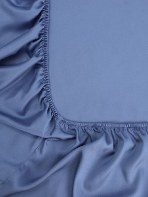 Простыня на резинке SL Home Modal 180x200+30 см, синяя