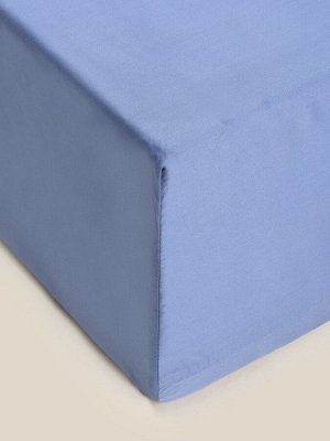 Простыня на резинке SL Home Modal 180x200+30 см, синяя
