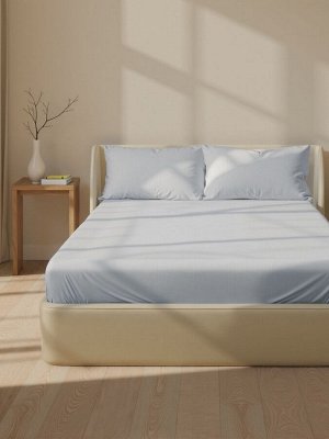 Простыня на резинке SL Home Modal 160x200+30 см, светло-серая