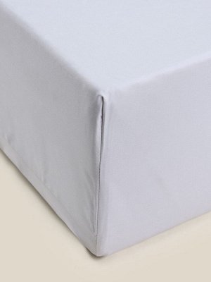 Простыня на резинке SL Home Modal 160x200+30 см, светло-серая