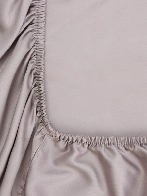 Простыня на резинке SL Home Modal 180x200+30 см, серая