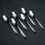 Набор ложек чайных «Уралочка», h=14 см, толщина 2 мм, 6 шт