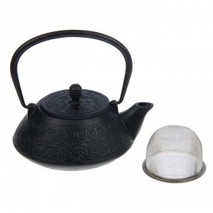 Чайник «Афродита», 800 мл, с ситом, цвет чёрный