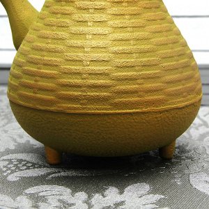 Чайник «Плетение», 1 л, с ситом, цвет жёлтый
