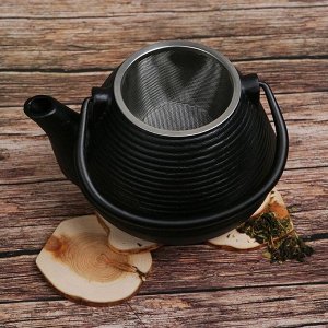Чайник «Атьяф», 1 л, с ситом, цвет чёрный