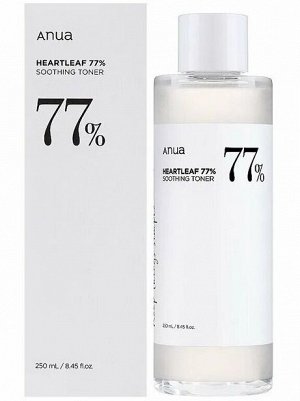 Тонер для лица с успокаивающим действием Anua Heartleaf 77% Soothing Toner 250мл