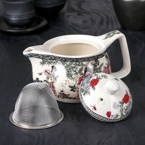 Чайник керамический заварочный «Беседа», 350 мл, металлическое сито