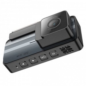 Видеорегистратор HOCO DV11 c GPS Дисплей 3,69 2K WIFI приложение