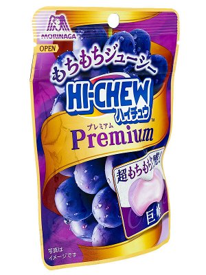 Конфеты  жевательные Hi-Chew Premium со вкусом винограда, Morinaga, 35г
