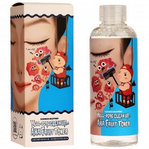 Тоник-пилинг на основе фруктовых кислот Elizavecca Milky Piggy hell-pore clean up aha fruit toner 200мл