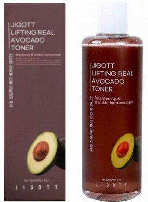 Тонер-лифтинг для лица с авокадо Jigott Lifting Real Avocado Toner 300мл