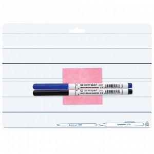 Доска для рисования с маркером, двухсторонняя, Centropen, горизонтальная, А4, удобная для обучения и творчества