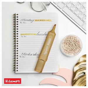 Текстовыделитель Luxor "Textliter Metallic", золото, 1-5мм, для ярких акцентов
