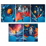 Тетрадь 12 листов, КЛЕТКА, серия &quot;Paper Art&quot;, рисунок в ассортименте, 1 шт.