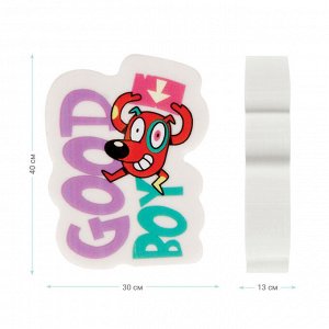 Ластик MESHU "Good boy", фигурный, термопластичная резина, 40х30х13мм, забавный дизайн, 1 шт, цвет в ассортименте