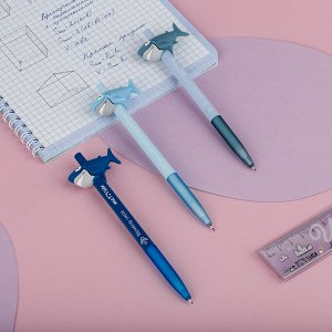 Карандаш механический MESHU "Shark", 0,7мм, ассорти, с топпером, стильный аксессуар,1 шт, цвет в ассортименте