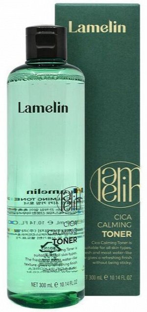 Успокаивающий тонер с центеллой азиатской LAMELIN 300мл