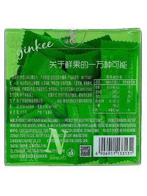 Lotte Леденцы освежающие (Фростиксы) без сахара Ginkee Fresh Fruit со вкусом винограда 30шт, 50г