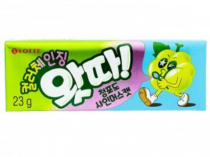 Резинка жевательная КОРЕЯ * WHATTA GREEN GRAPE, пластинки, 23г