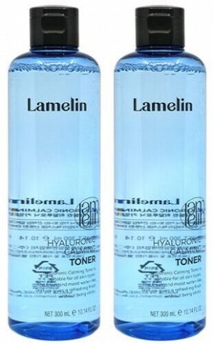 Успокаивающий тонер с гиалуроновой кислотой LAMELIN 300мл